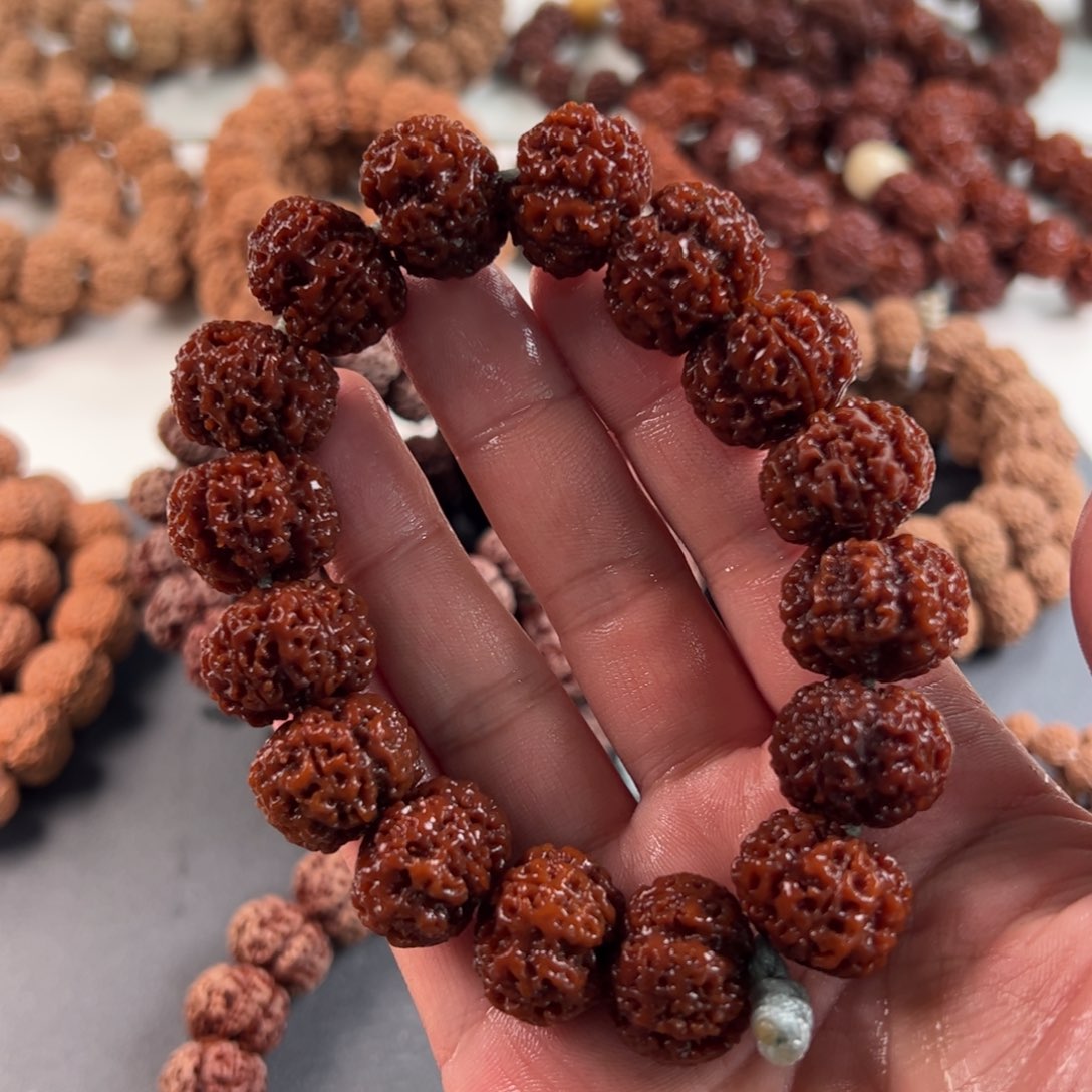 金刚菩提手串原生态梅花21超头