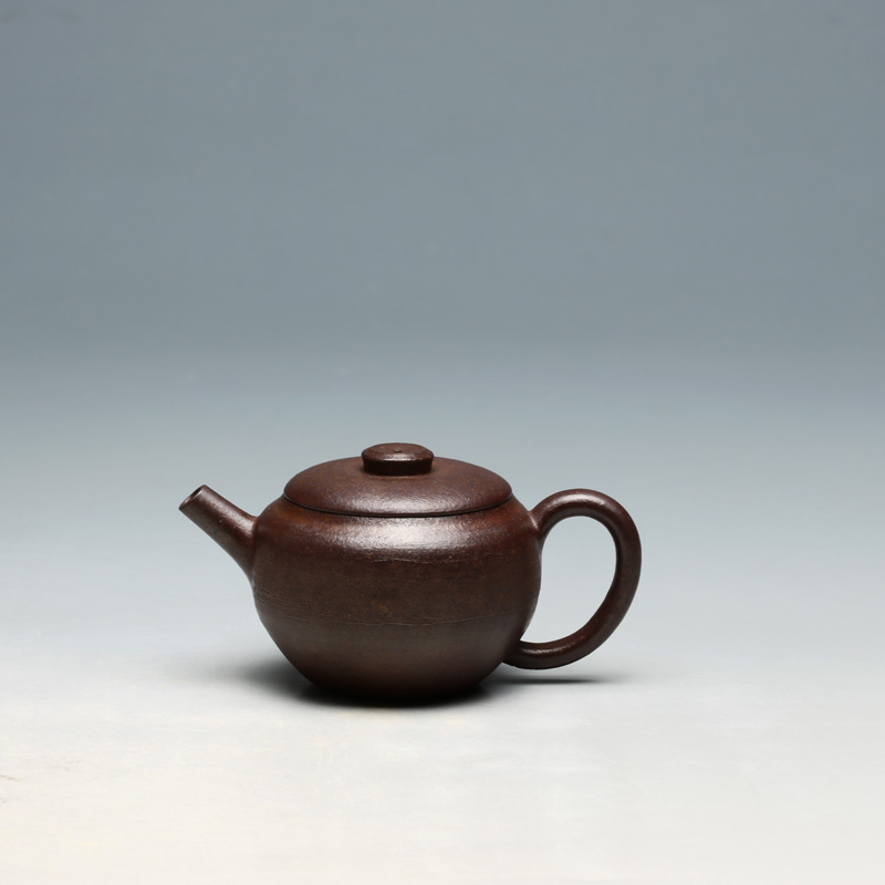  明理茶艺 沈思宇 全手工 120CC 柴烧随形壶 朱泥宜兴紫砂壶 茶壶