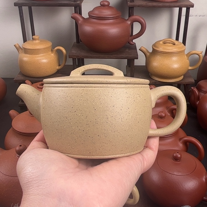 不***发紫砂茶壶手工汉瓦