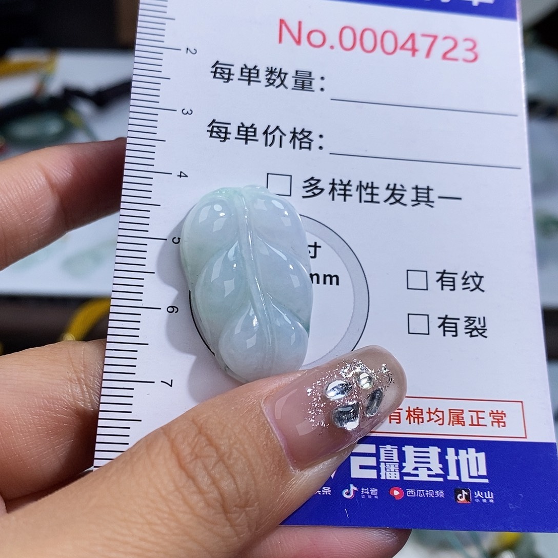 翡翠未镶嵌颈饰4723
