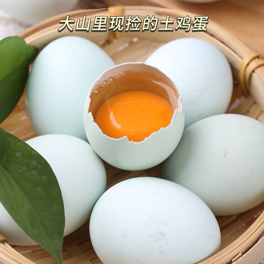 高山生态散养绿壳土鸡蛋乌鸡蛋新鲜现捡现发