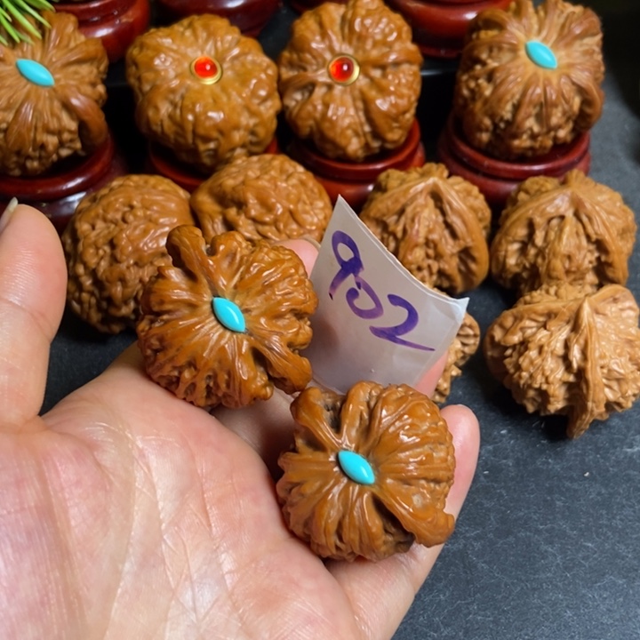 文玩核桃把件37白狮子902