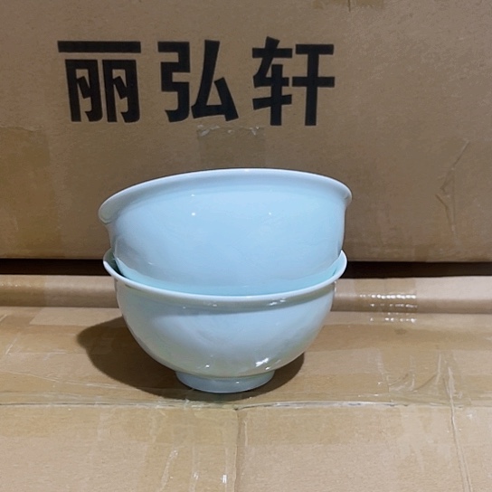 摆件陶景德镇瓷器精品碗玉兰迎春2个