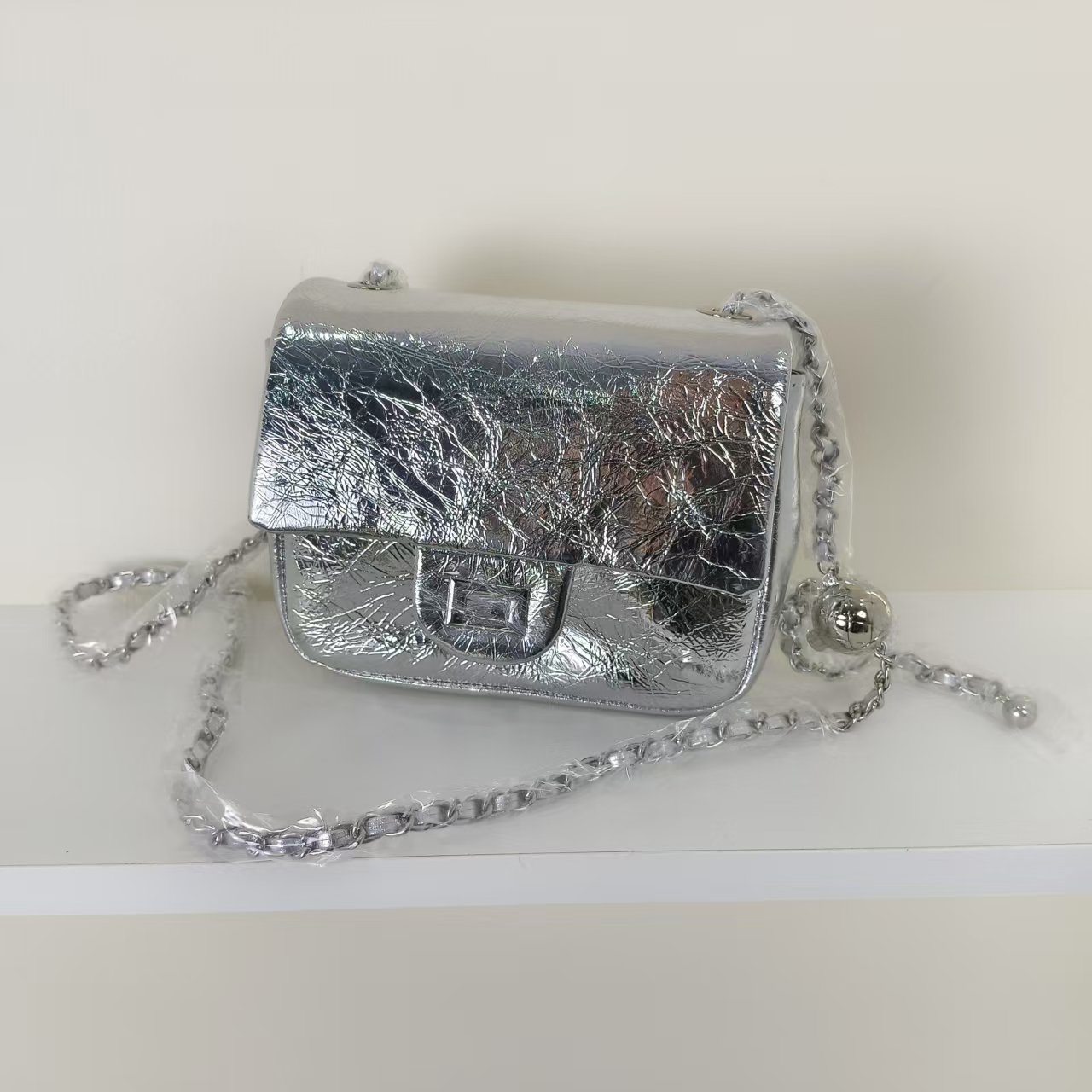 麦迪尚品【接WM】5051914 时尚链条小方包斜挎单肩包专柜撤柜