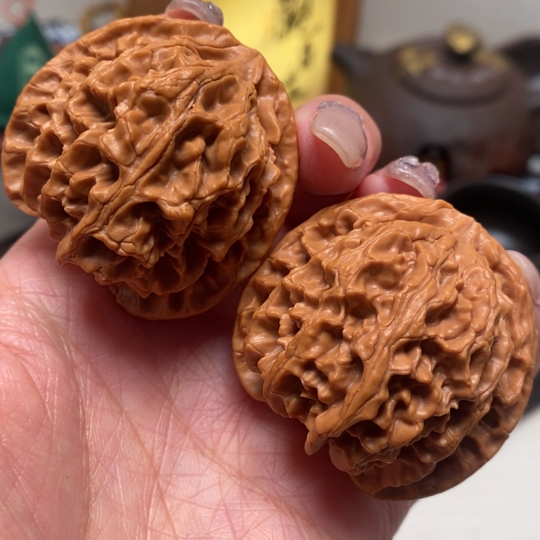 把件文玩核桃43尺寸全品原装苹果园