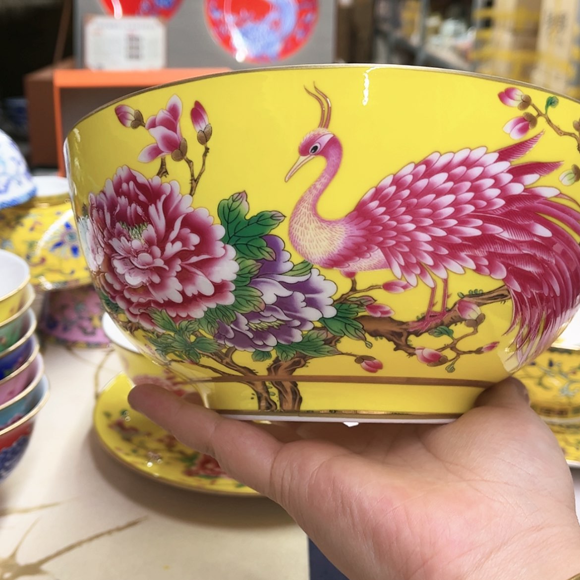 【闪购商品】骨瓷8英寸1黄。。。。。