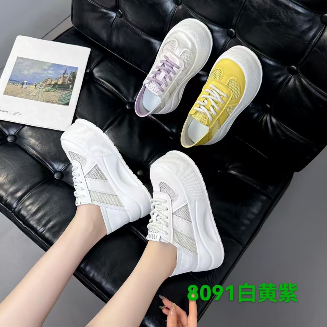 8091新款厚底百搭休闲板鞋女鞋子