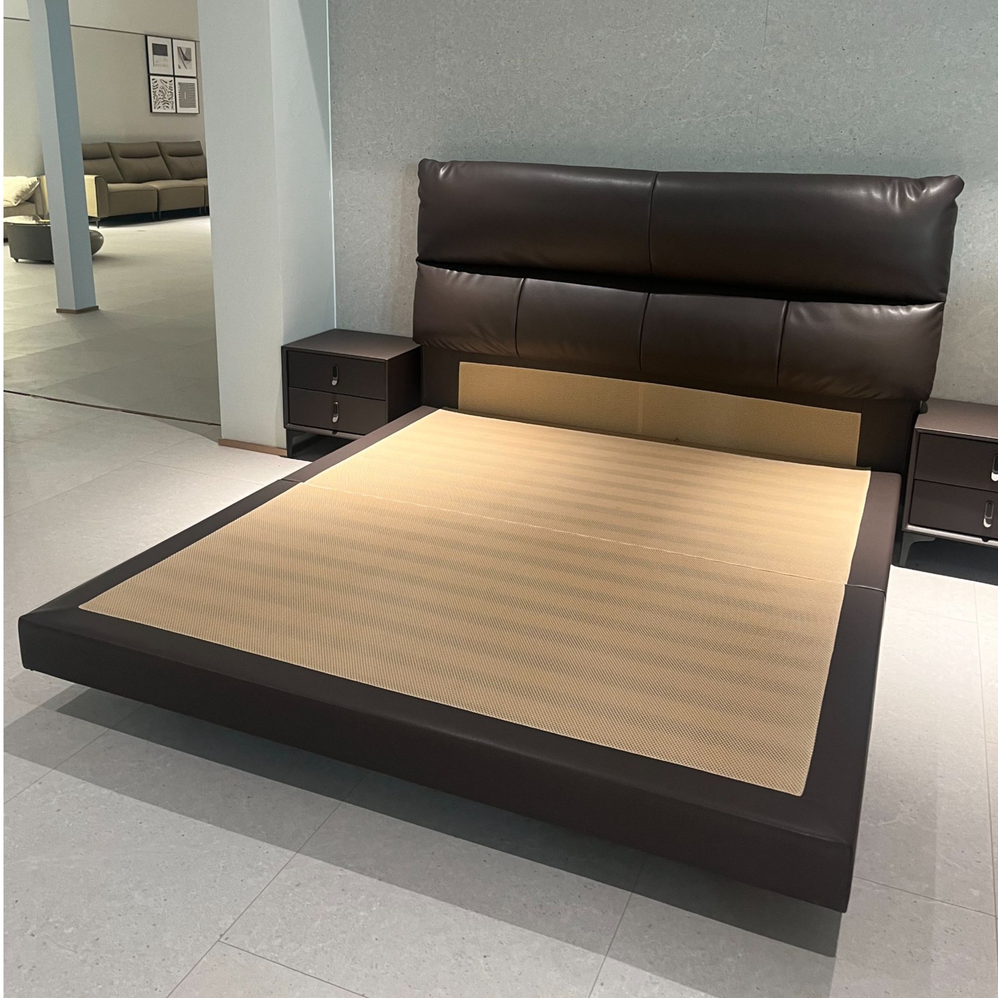 ZJ-66022#双人床结实耐用简约款钢架排骨架