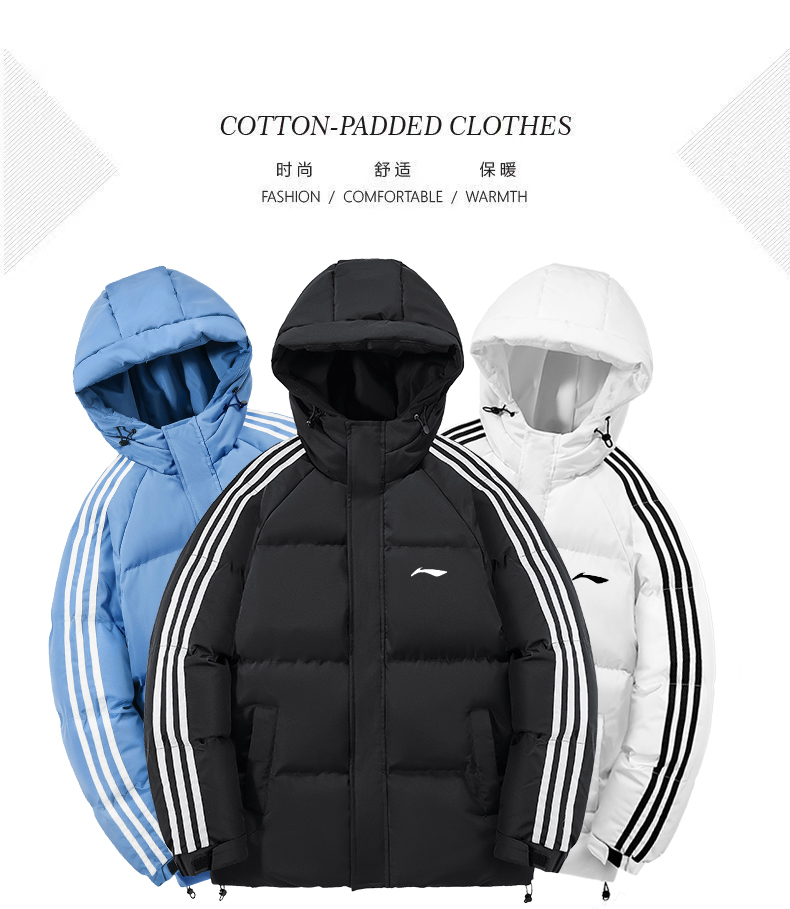国货品牌秋冬潮流男女同款连帽棉服情侣棉衣保暖三防男女棉衣外套