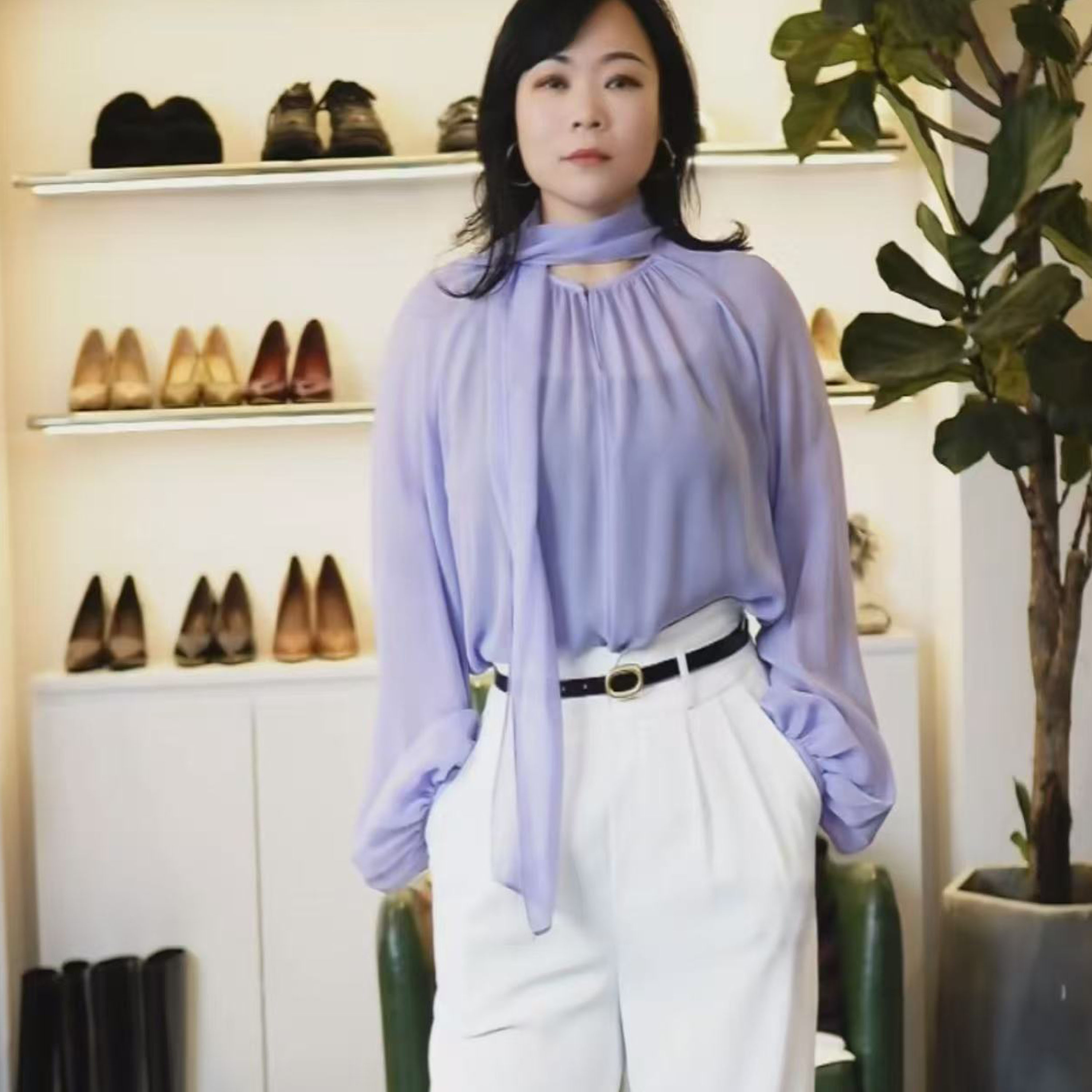 DODO【豆豆精选】真丝衬衣百搭气质时尚衬衫