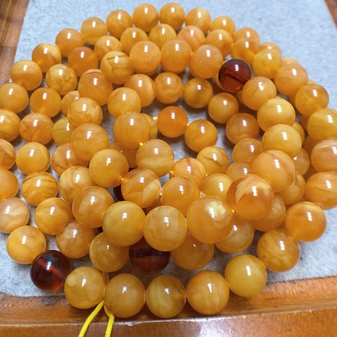 蜜蜡手串未镶嵌蜜蜡