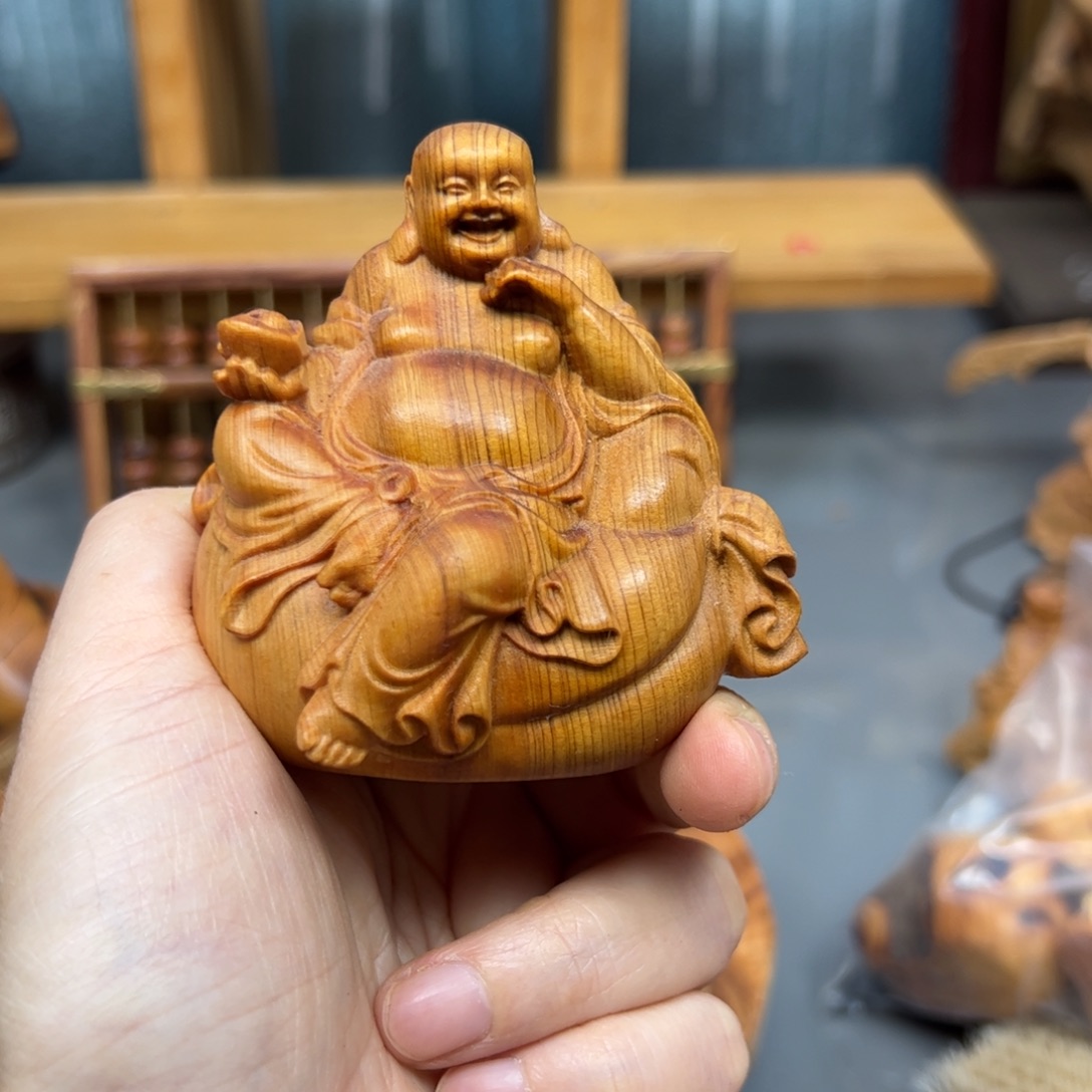 柏木崖柏木摆件手把件，