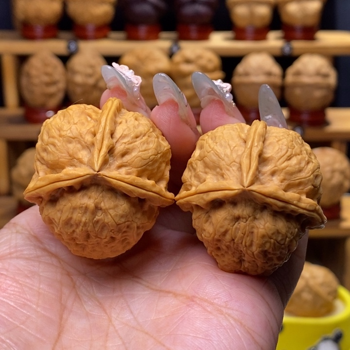 把件文玩核桃紫蛹三棱39号