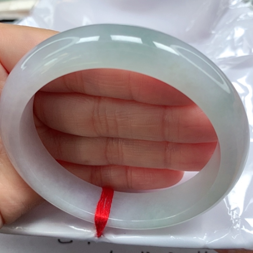 【闪购商品】翡翠手镯未镶嵌冰胶果冻手镯5556圈32号