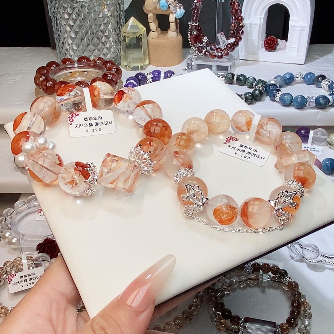 水晶手链未镶嵌胶花系列挑选款