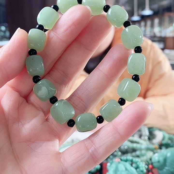 密玉（石英质玉）手链未镶嵌