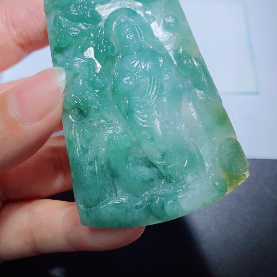 定制翡翠翡翠吊坠未镶嵌