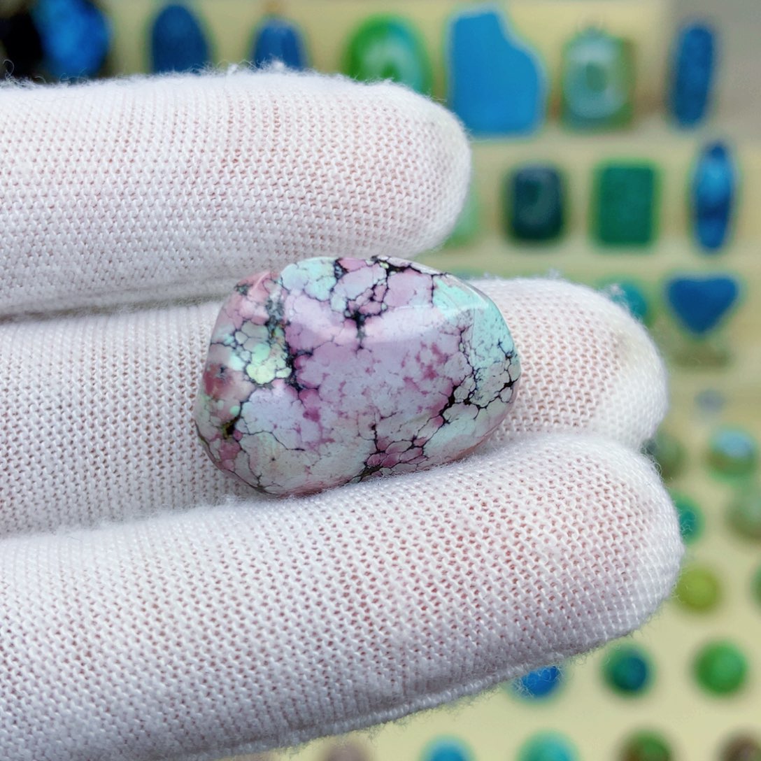 绿松石绿松石18K金镶嵌