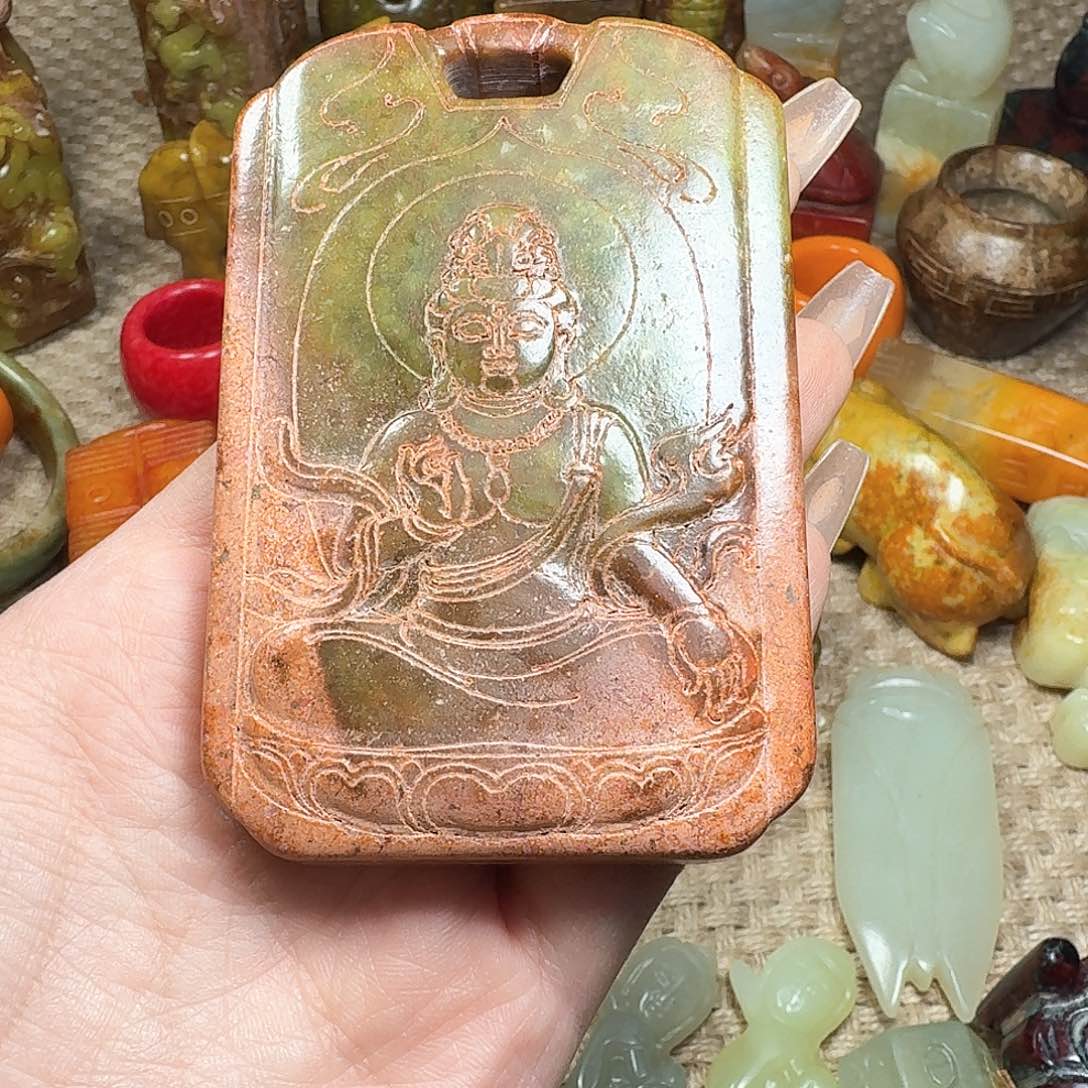 白玉菩提吊坠挂件