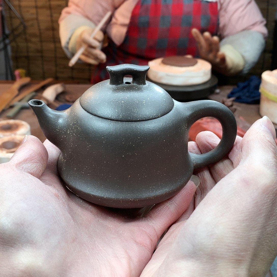 紫砂茶壶 金钟 段泥 200cc