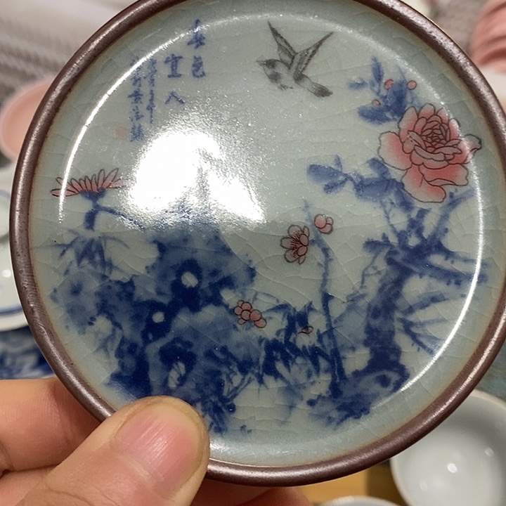 摆件陶景德镇陶瓷主人杯123