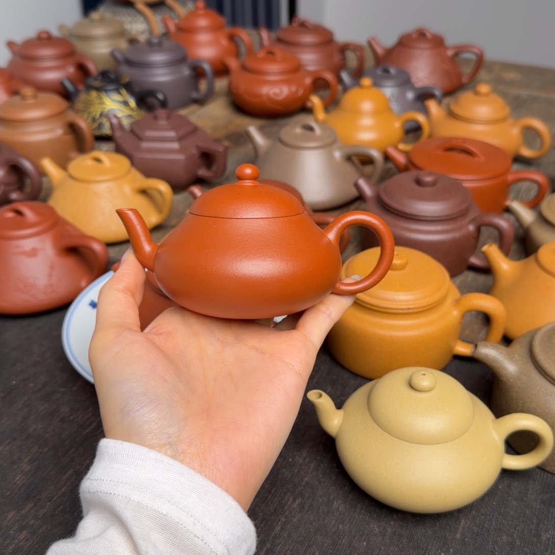 7***7茶壶紫砂大红泥梨阿巴阿巴