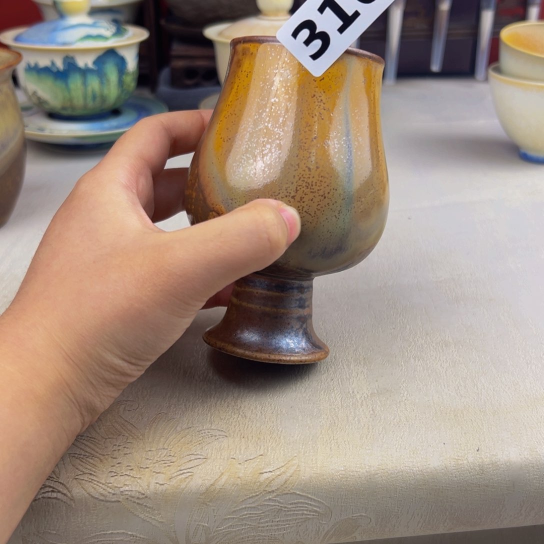 杯子纯手工柴烧主人杯