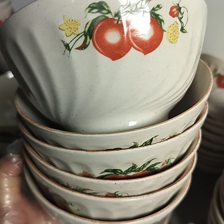 盘瓷片陶瓷杯盘壶碗都有6直