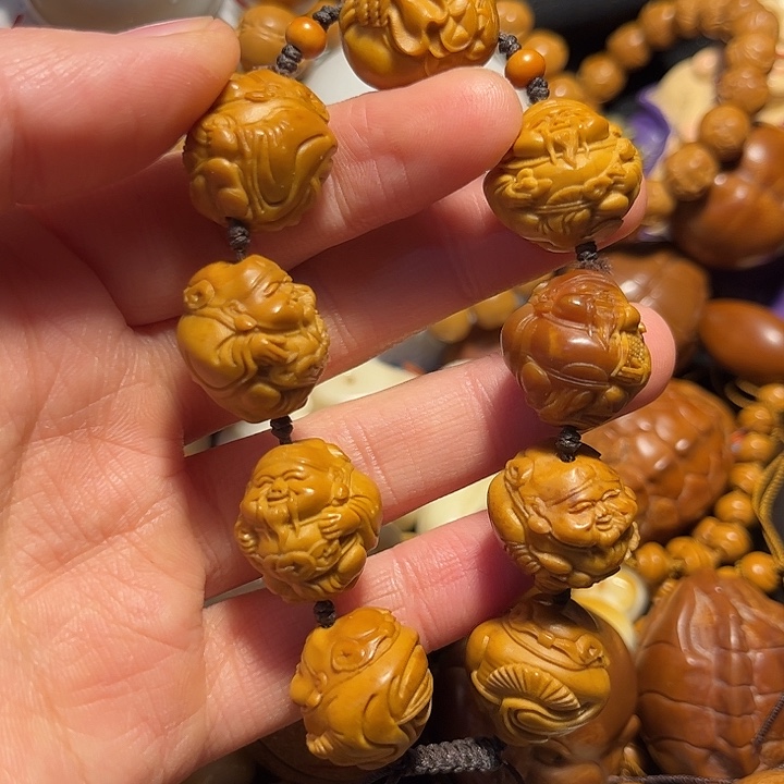 橄榄核手串/手链元甲财神