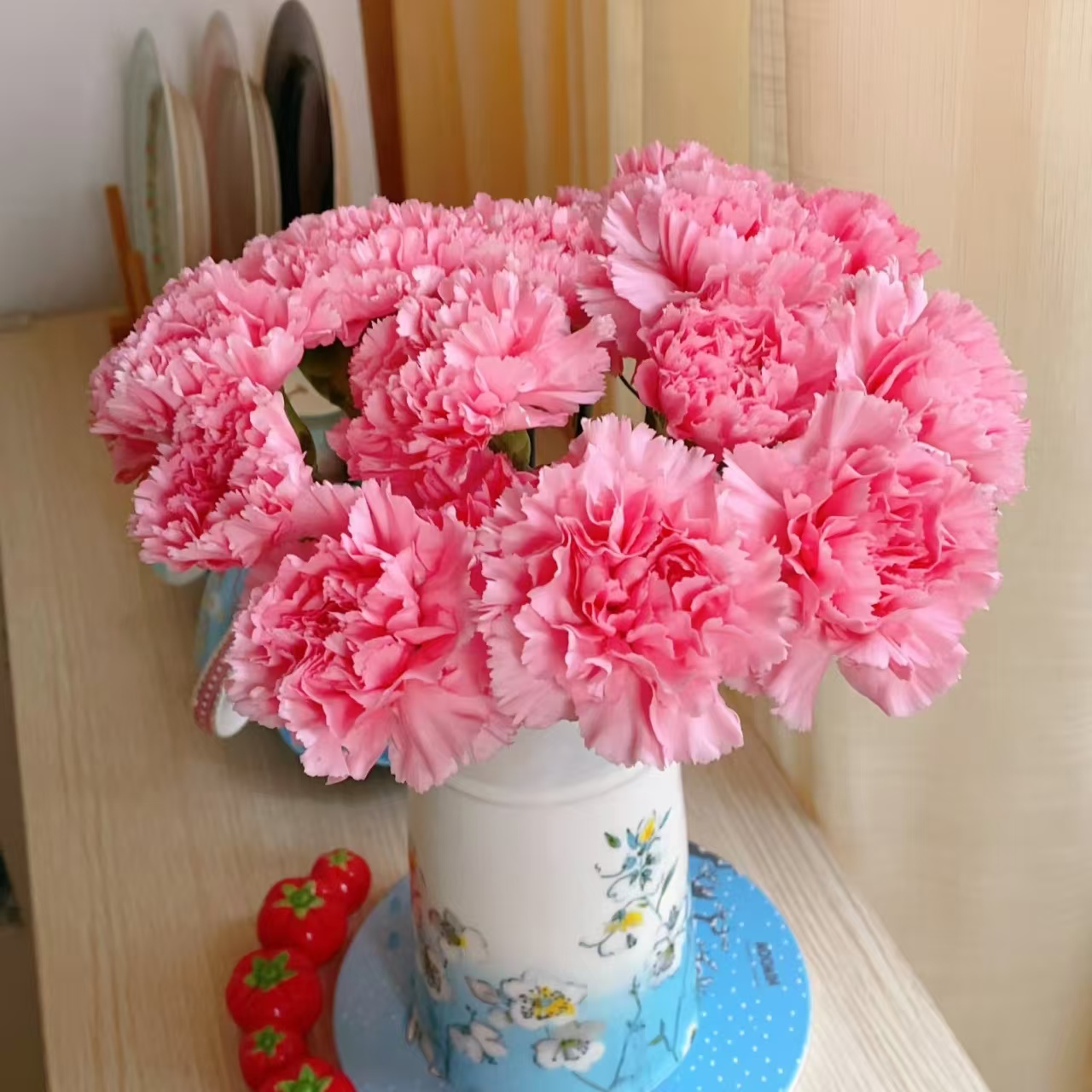 【康乃馨】粉色粉钻康乃馨20枝