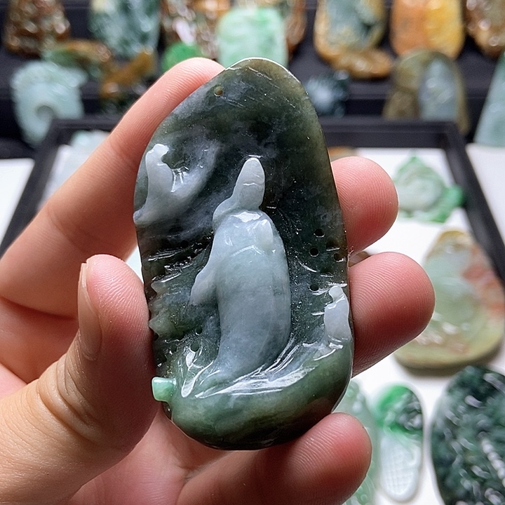 颈饰未镶嵌翡翠翡翠a货