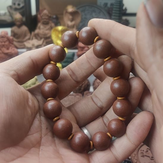 泥塑花蕊夫人手串瑕疵款福利价