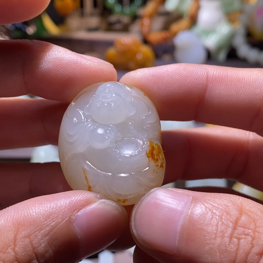 用***0和田玉未镶嵌车挂