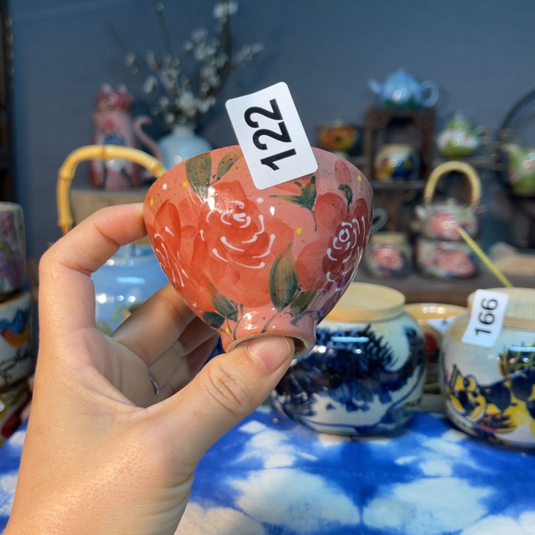 杯素浅陶瓷手工手绘