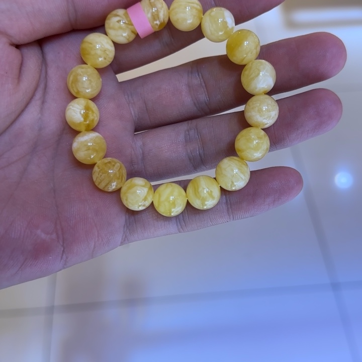 手链琥珀未镶嵌蜜蜡