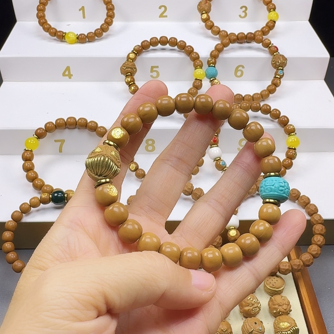 你***爷猴头核桃吊坠猴头手串