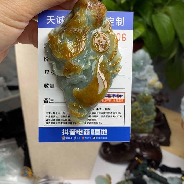 翡翠未镶嵌颈饰谁****了每天