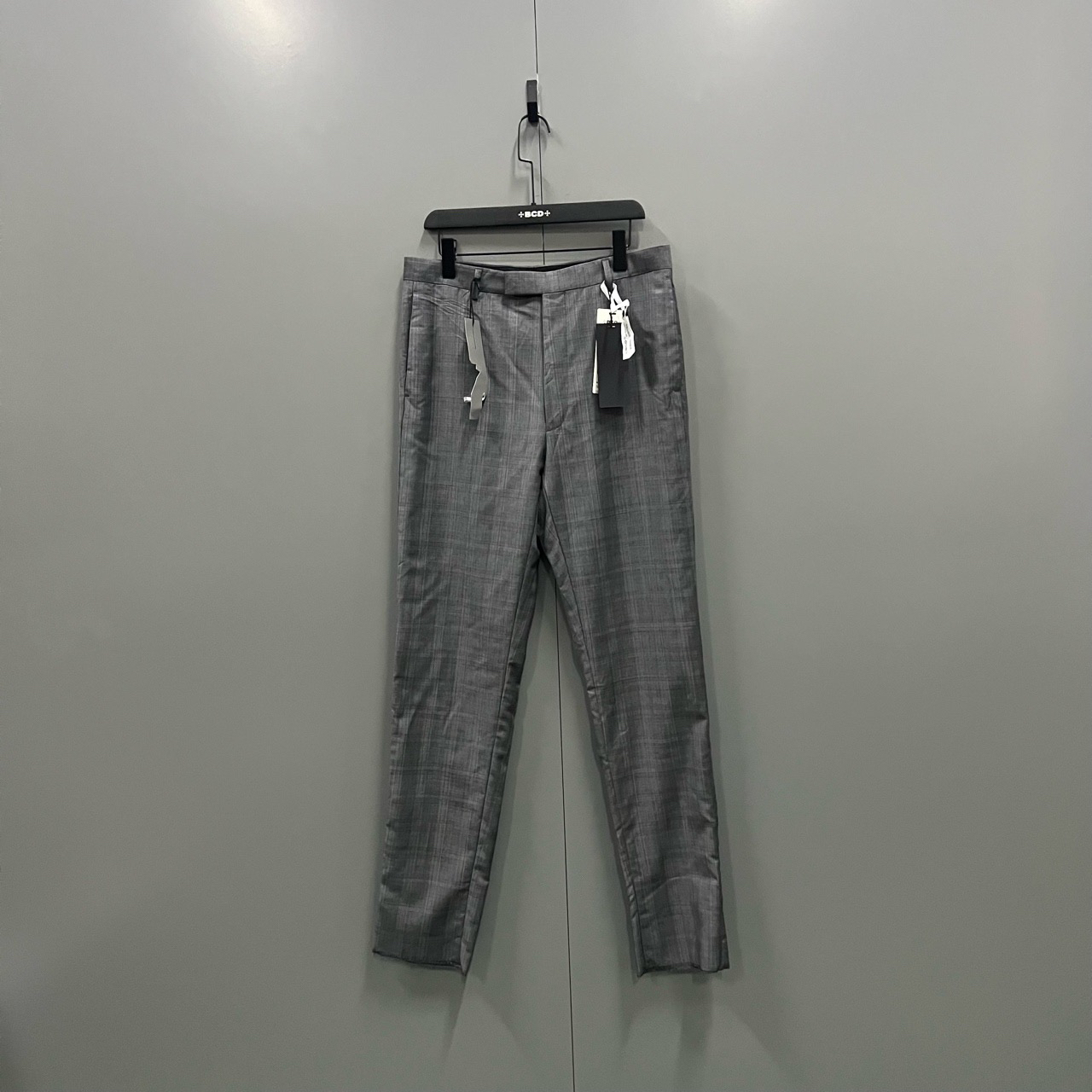 未使用 DIOR/迪奥 （ll） 灰色格纹西裤 50 58 008797