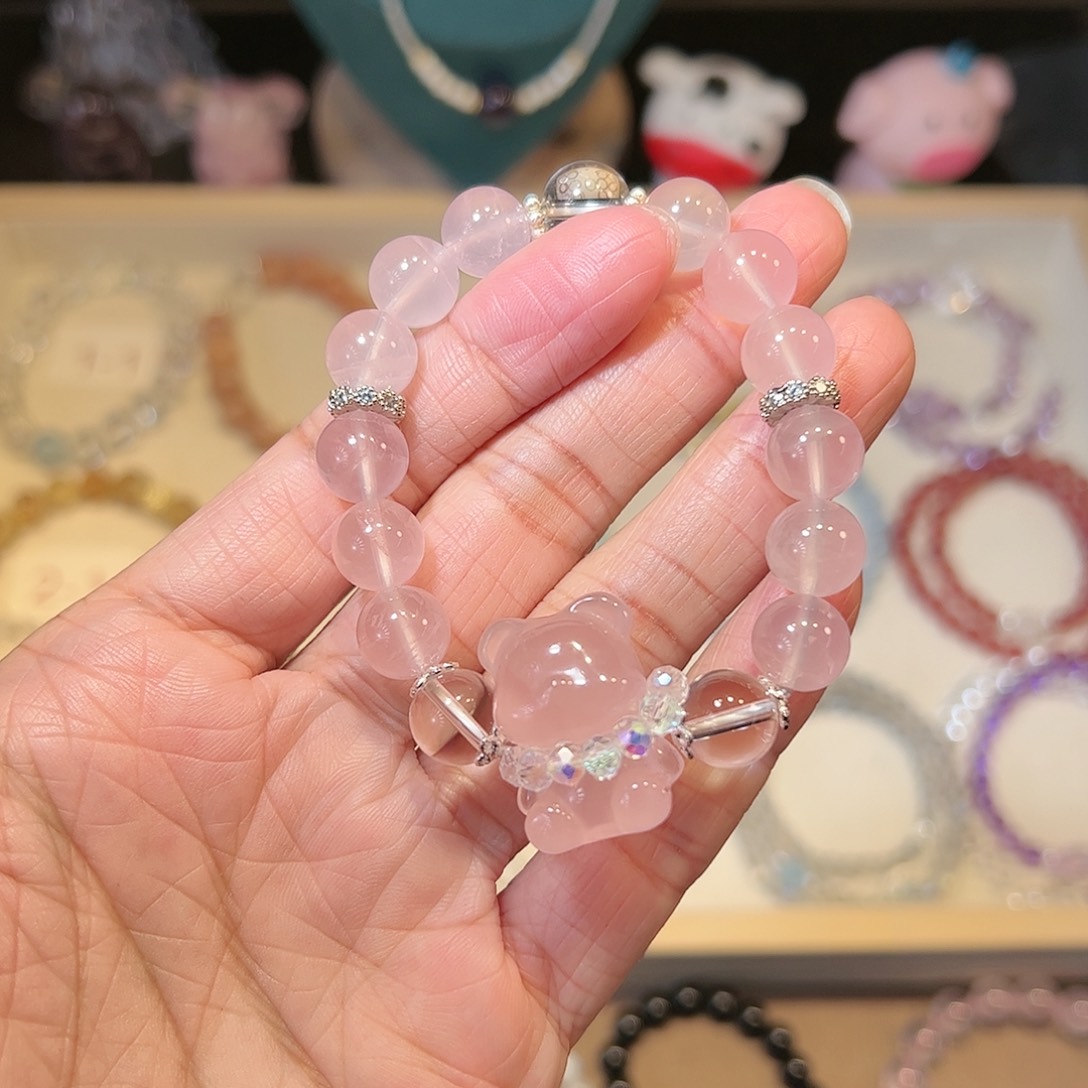 水晶手链未镶嵌粉