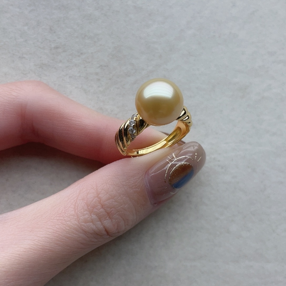 海水珍珠戒指20银S925镶嵌