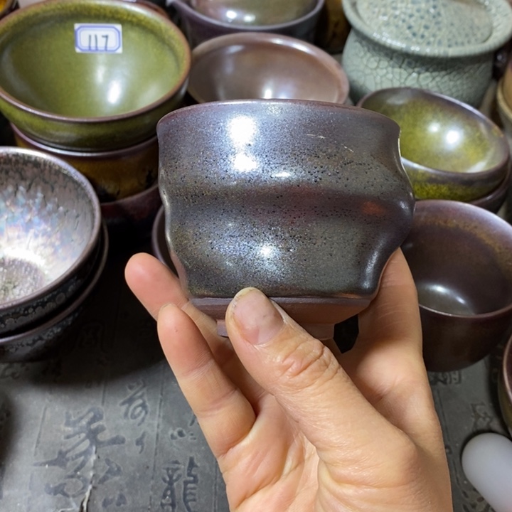 灵***溪茶盏建阳建盏微瑕柴烧