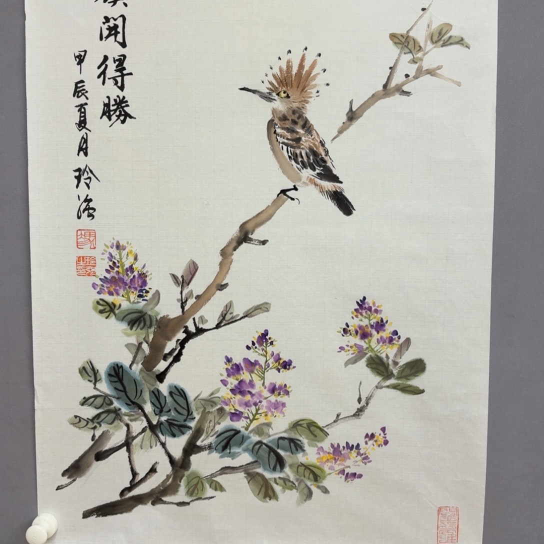 国画艺术家真人手绘