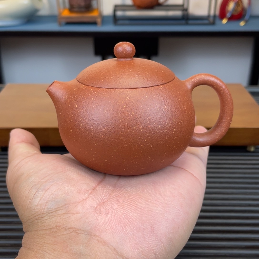茶壶紫砂红降坡西施170cc