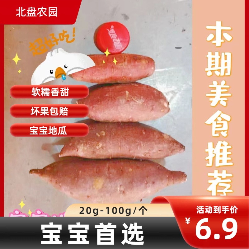 【北盘直播间专属】宝宝地瓜首选黑土沙土地玛莎利地瓜20g-100g/个