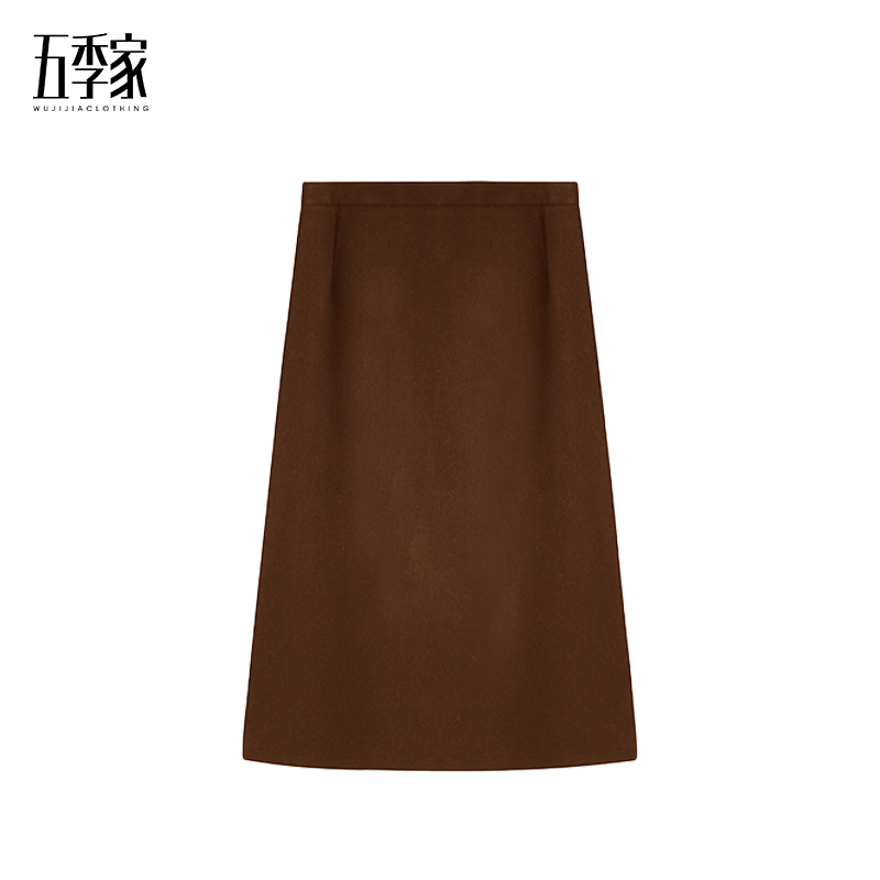 麦麦ZL38595黑色咖色半裙秋冬两件套装