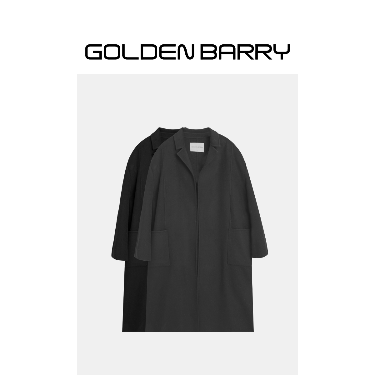 GOLDENBARRY|142082无扣西装领大衣【微瑕】