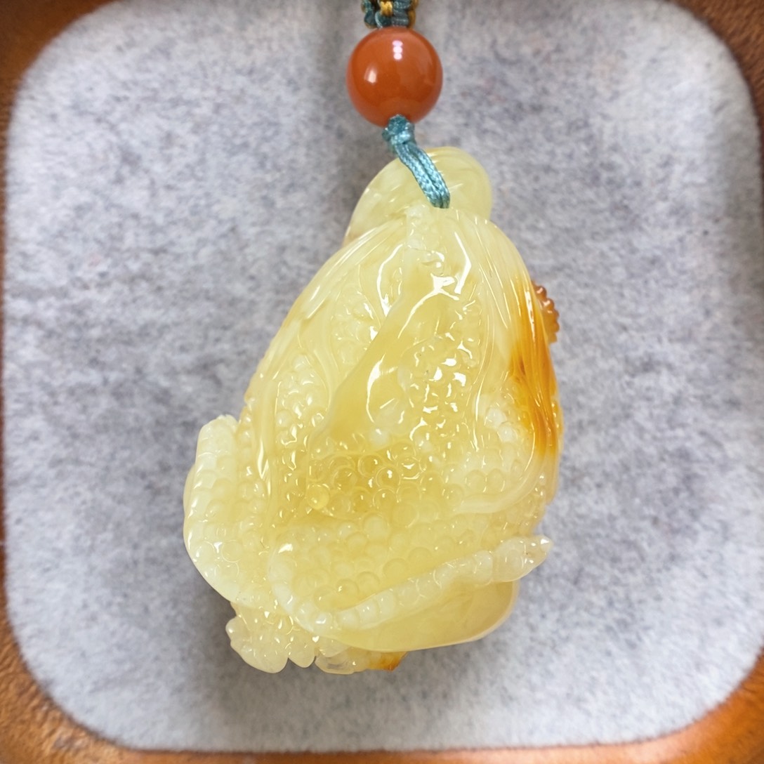 蜜蜡项链未镶嵌蜜蜡吊坠