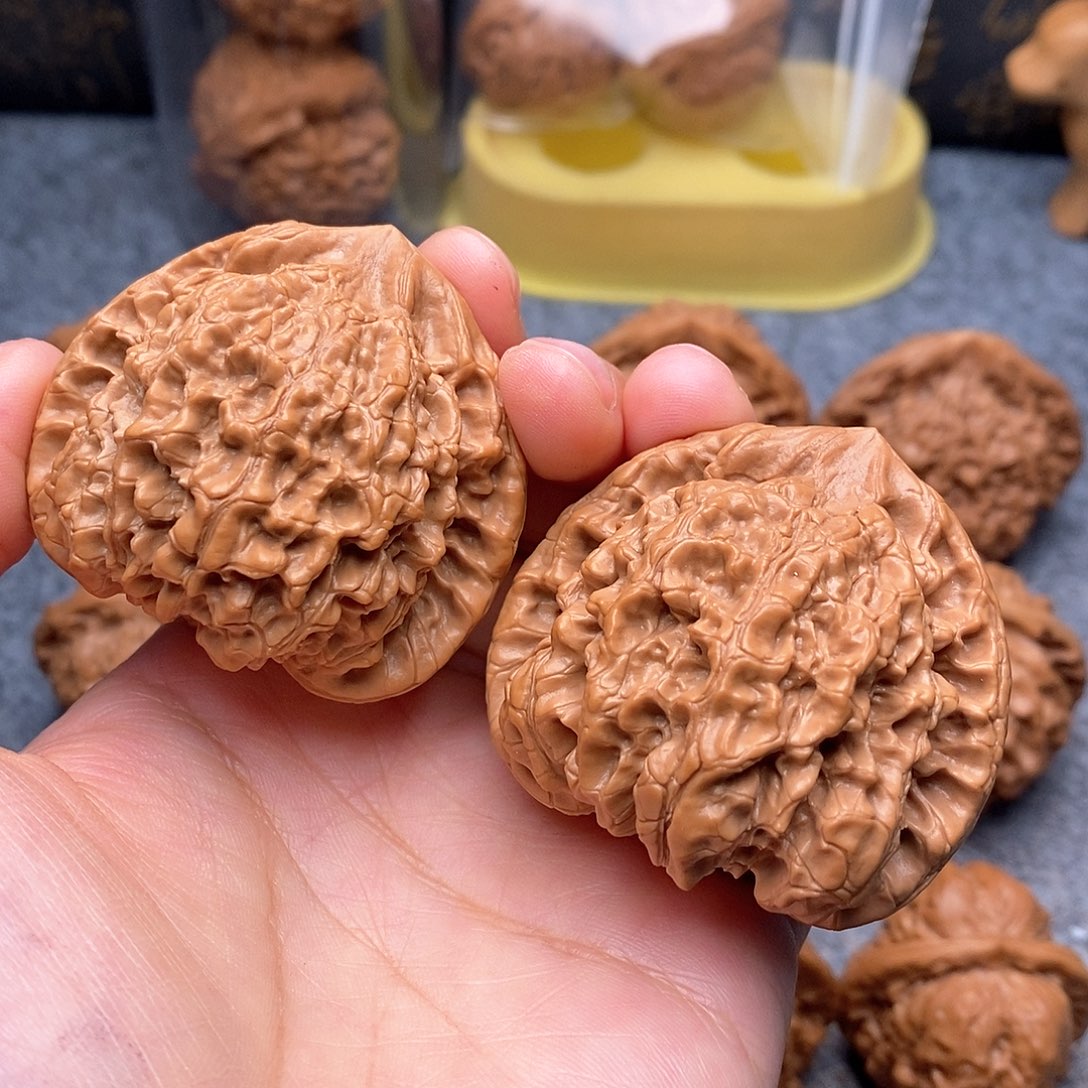 文玩核桃把件官帽50尺全品