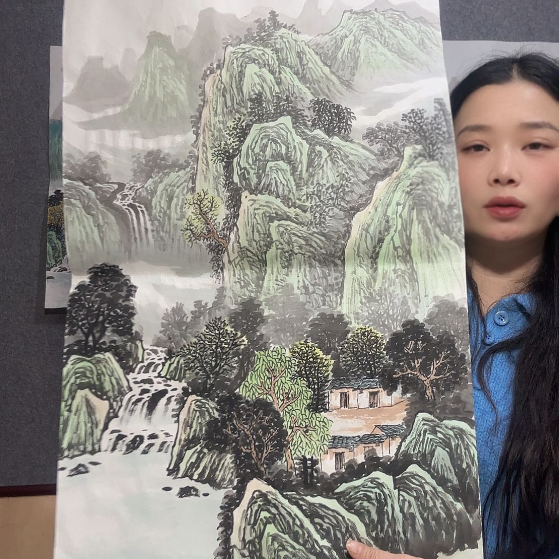 廿***八纯手工手绘作品国画艺术