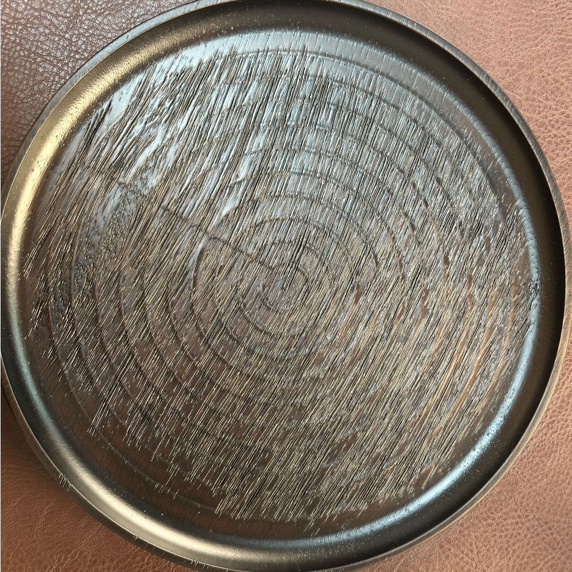 圆形回字纹干泡茶盘